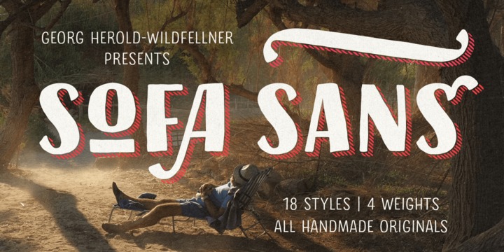 Sofa Sans Hand Bk Line 2 Font preview